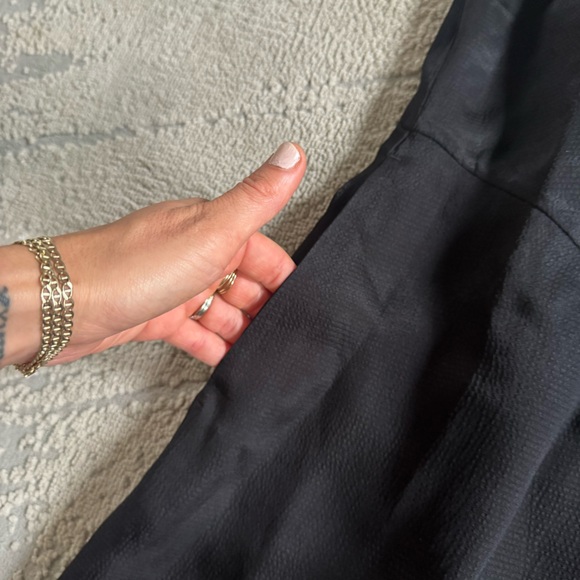 Everlane desss long black silky satin v neck maxi midi slip dress small new - Picture 4 of 15